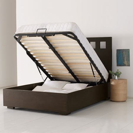 bed with hidden storage