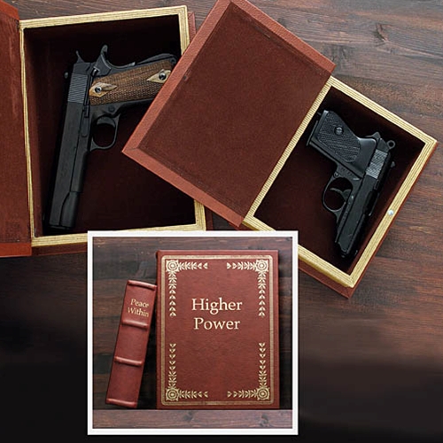 Hollow Book Secret Gun Compartment