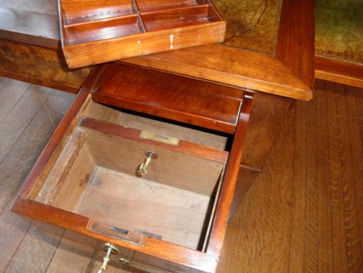 old desk with hidden compartments