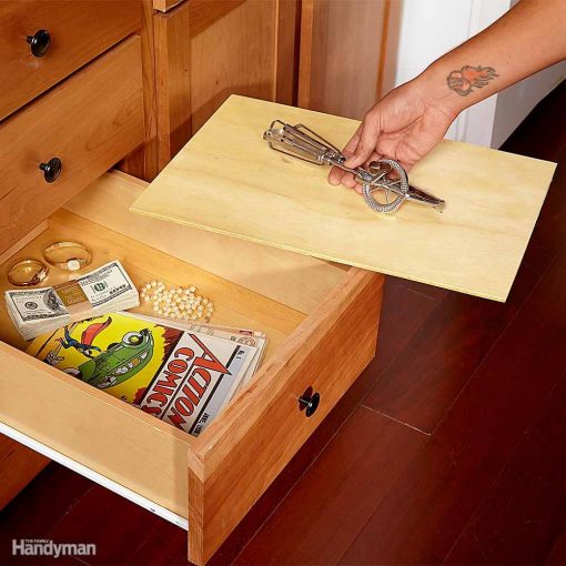 Easy DIY False Bottom Drawer StashVault Secret Stash Compartments
